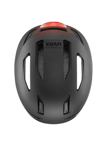 Kask rowerowy Uvex Urban Planet Led - blk matt/blk matt