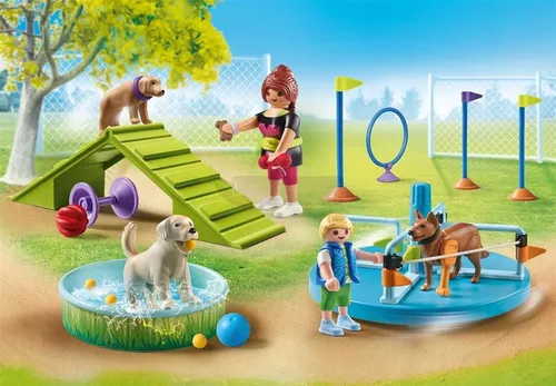 PLAYMOBIL MY LIFE 71745 PLAC ZABAW DLA PSÓW zestaw dla dzieci 4+