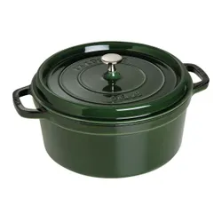 STAUB La Cocotte 6,7 l ciemnozielony - garnek żeliwny z pokrywką