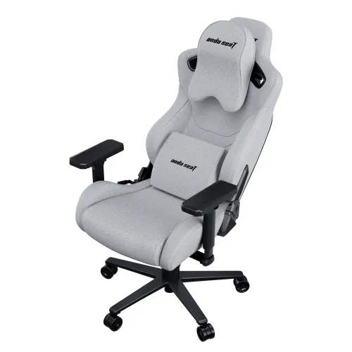 Fotel Anda Seat Kaiser 2 Pro XL Gamingowy do 200kg Tkanina Lniana Szary