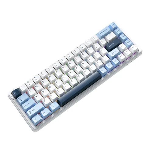 Klawiatura magnetyczna Ajazz AK680 MAX (8+8K) Magnetic Switch Biały