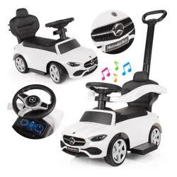 Jeździk Mercedes 4w1 chodzik, pchacz c-class 63 amg, jeździdełko dla dzieci, autko