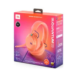 Słuchawki przewodowe z mikrofonem JBL Quantum 120 Nauszne Koralowe