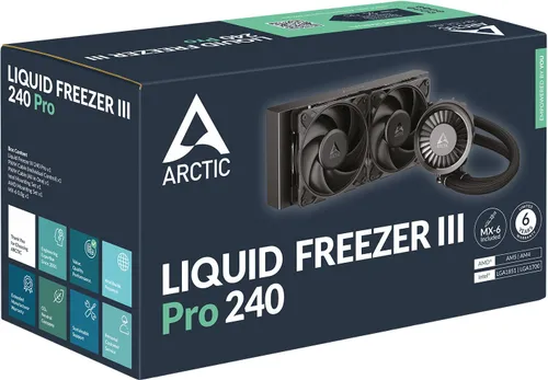 Chłodzenie wodne ARCTIC Liquid Freezer III Pro 240 Czarny