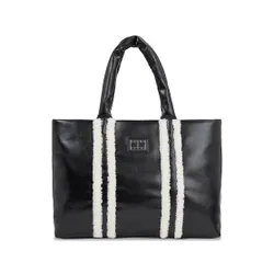 Сумка Tommy Jeans Tjw Cosy Up Med Tote Sherpa AW0AW15397 Black Sherpa BDS