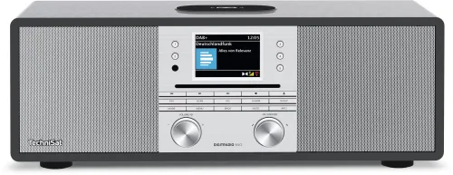 Radioodbiornik TechniSat DigitRadio 650 Radio FM DAB+ Internetowe Bluetooth Czarno-srebrny