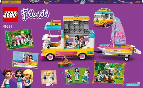 LEGO Friends orman kampı minibüsü ve yelkenli (41681)