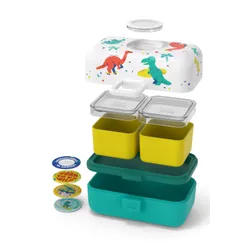 Lunchbox dziecięcy do szkoły Monbento MB Tresor - blue / dino