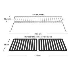 Grill gazowy BROIL KING Gem 310 Shadow 6,9 kW 53 x 34 cm
