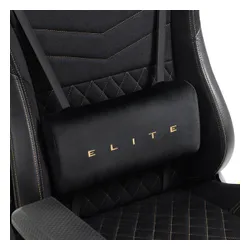 Fotel GAMVIS Elite 2.0 Pro XXL Czarny (złote elementy)