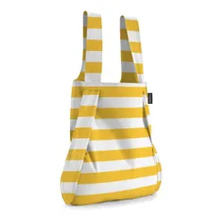 Shopperka codzienna wielorazowa 2-w-1 Notabag - golden stripes