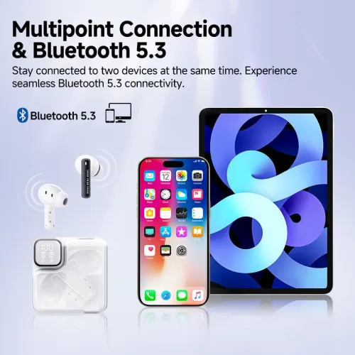 Słuchawki bezprzewodowe QCY MeloBuds Neo T31 Dokanałowe Bluetooth 5.3 Biały