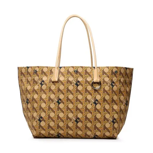 Сумка Tory Burch Canvas Basketweave Tote 139623 Tan Basketwave 200