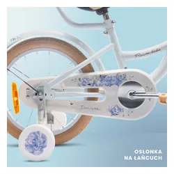 Rower dziecięcy SUN BABY Flower Bike 16 cali dla dziewczynki Niebieski