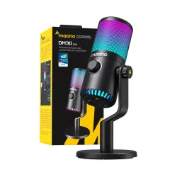 Mikrofon Maono DM30RGB Przewodowy Pojemnościowy Czarny