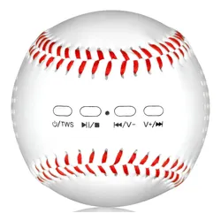 Głośnik mobilny MUSIC ANGEL Piłka do baseball Biały