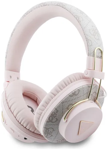 Słuchawki nauszne GUESS Triangle Logo Bluetooth ENC Różowy