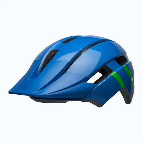 Kask rowerowy dziecięcy Bell Sidetrack II Jr gloss blue green