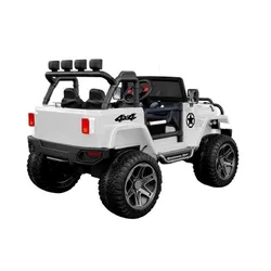 Auto Na Akumulator Dla 2 Dzieci Dżip Wxe-1688 4X4 LED Pilot Skóra Eva MP3 Strong 2 Akumulatory