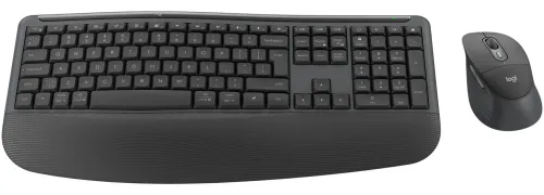 Zestaw klawiatura i mysz Logitech Signature Comfort Plus MK880 bezprzewodowy grafitowy