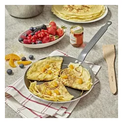 DE BUYER Choc 22 cm czarna - patelnia do naleśników nieprzywierająca