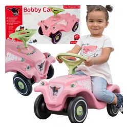 Big Jeździk Bobby Car Classic Flower Różowy