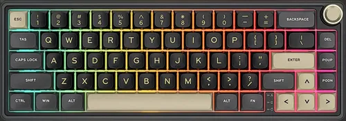 Klawiatura ROYAL KLUDGE R65 RGB Chartreuse Switch Czarno-brązowy