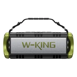 Głośnik mobilny W-KING D8 Czarno-zielony
