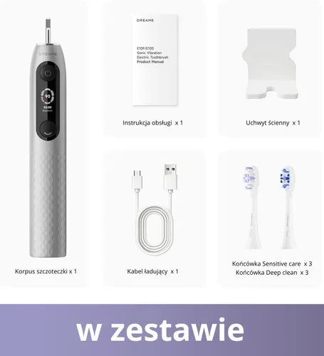 Szczoteczka soniczna DREAME E10F Set Srebrny
