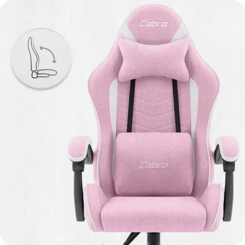 Fotel CABRO C500 Różowo-Biały