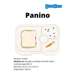 Yumbox Panino Çocuk Öğle Yemeği Kutusu 750 ml-hazy blue / Panther tray