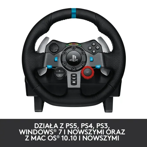 Kierownica Logitech G29 Racing Wheel z pedałami do PS5, PS4, PS3, PC Force Feedback + G435 Lightspeed Nauszne Czarny