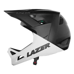 Kask rowerowy LAZER Chase KinetiCore Biało-czarny mat Full Face (rozmiar S)