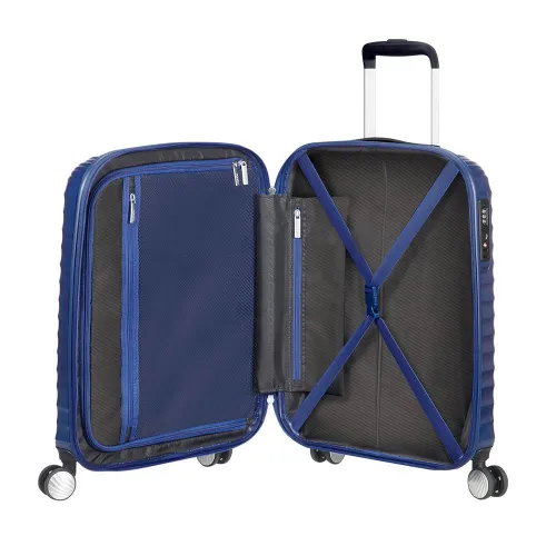 Walizka kabinowa American Tourister Jetglam - metallic blue