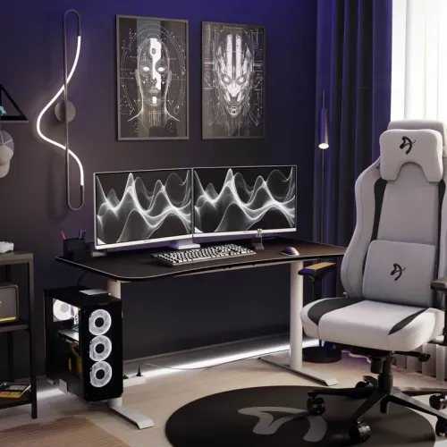 Biurko Arozzi Arena Medium White 140cm Biały