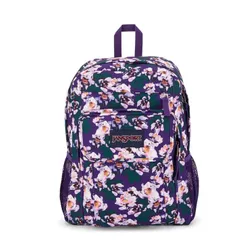 Union Pack JanSport kızlar için Okul sırt çantası-mor petals