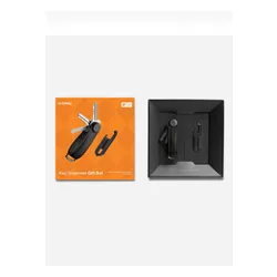 Zestaw Orbitkey - organizer do kluczy Crazy Horse Leather + Multitool V2 - black / orange stitching