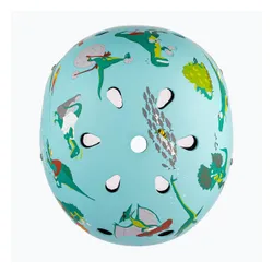 Kask rowerowy dziecięcy Hornit Jurassic turquoise/multicolor