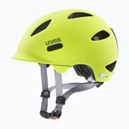 Kask rowerowy dziecięcy UVEX Oyo Jr neon yellow/moss green matt