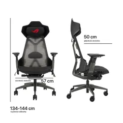 Fotel ASUS ROG Destrier Ergo Czarny