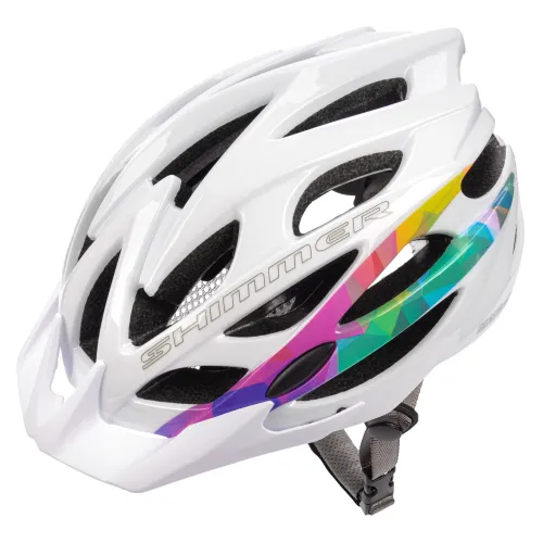 Kask rowerowy regulowany miejski METEOR SHIMMER S 52-56 siatka otwory wentylacyjne