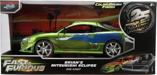 Samochód JADA TOYS Szybcy i wściekli Mitsubishi Eclipse 1995 Edycja Jubileuszowa 9336817314R00