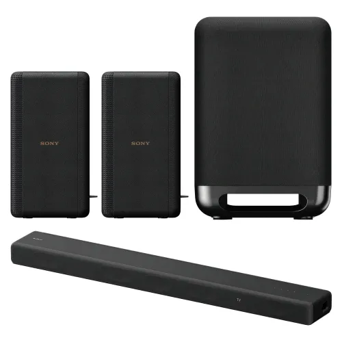 Soundbar SONY HT-A3000 + Kolumny głośnikowe SONY SA-RS3S (2 szt.) + Subwoofer SONY SASW5.CEL Czarny