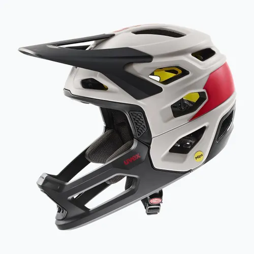 Kask rowerowy UVEX Revolt MIPS oak brown/red matt