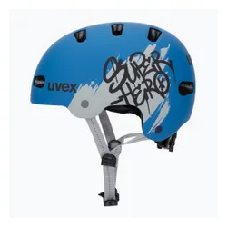 Kask dziecięcy UVEX Kid 4 Style super hero blue matt