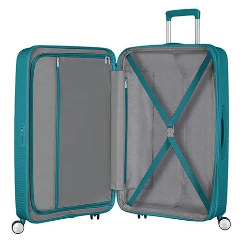 Большой чемодан American Tourister Soundbox - jade green