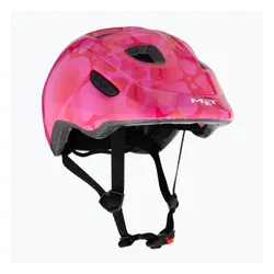 Kask rowerowy dziecięcy MET Hooray pink hearts glossy
