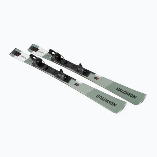 Narty zjazdowe Salomon S/Max 8 + wiązania M10 GW oil green/black/white