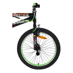 Rower dziecięcy KARBON Stickerboomb BMX 20 Czarno-zielony