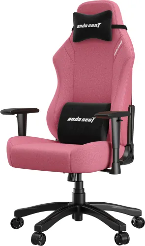 Fotel Anda Seat Luna L Pink Fabric Gamingowy do 100kg Tkanina Różowy